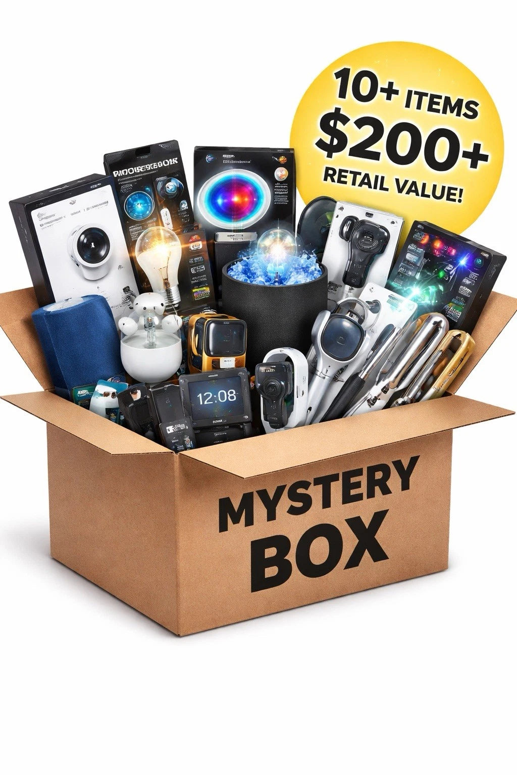 Amazon Mystery Electronics Box | 10+ Items | Guaranteed $200+ Retail Value | Includes Drones, iPhones, Laptop & 3C Accessories